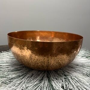 Decorative Hammered Copper Bowl